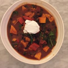 A picture of Spiced sweet potato stew.