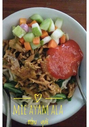 Foto resep Mie ayam ala mbu yuli