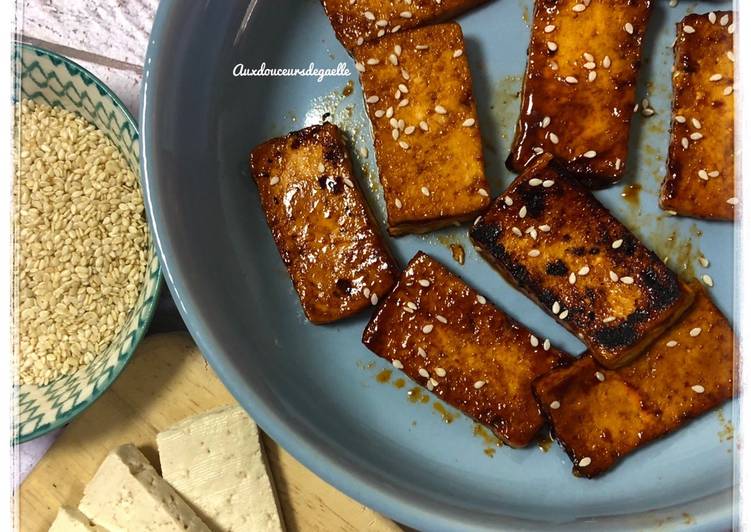 Recette Des Tofu poêlé / Tofu snacké