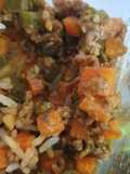 Picadillo de vainica y zanahoria con carne molida