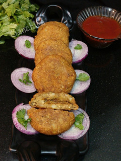 A picture of Sattu Filled Oats Paneer Cutlets.