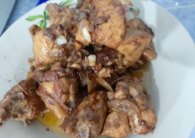 Ayam Goreng Mentega dengan Tulang