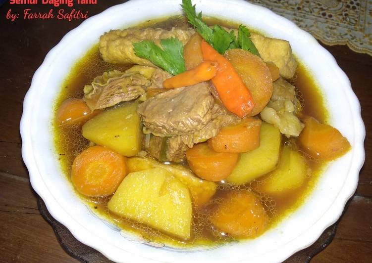  Resep Semur Daging Tahu  oleh Farrah Cookpad