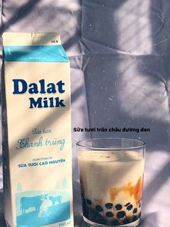 Hình của món Sữa tươi trân châu đường đen 🥛.