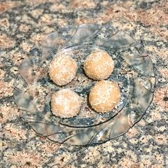 Shingada/Singoda ladoo A picture of Shingada/Singoda ladoo.