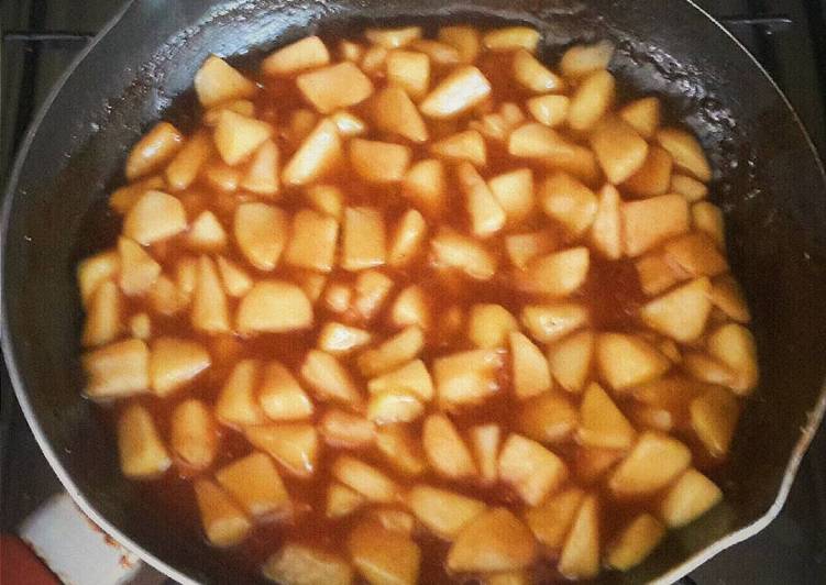 Cara Gampang Membuat Homemade Apple Pie Filling (Isian Pie Apel), Enak Banget