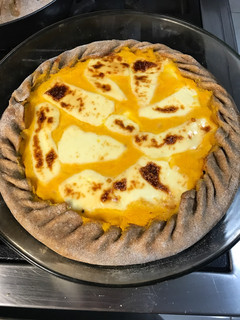 Una foto de Tarta de calabaza y queso