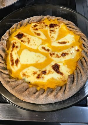 Una foto de Tarta de calabaza y queso