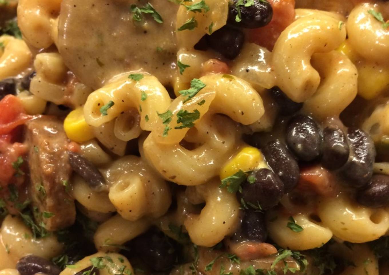 Meaty Cheesy Mexican Pasta