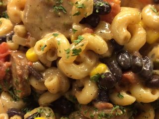 Meaty Cheesy Mexican Pasta