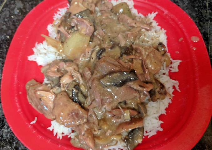 Smothered Mushroom Meat