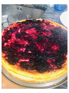 Una foto de Tarta de queso al horno