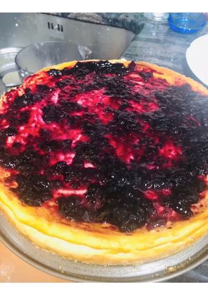Una foto de Tarta de queso al horno