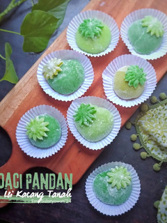 Foto resep Moachi Pandan Isi Kacang Tanah