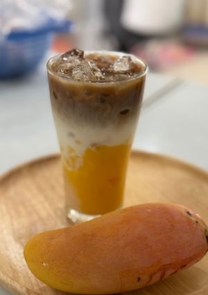 รูปของ ลาเต้แมงโก้☕️🥭☕️🥭