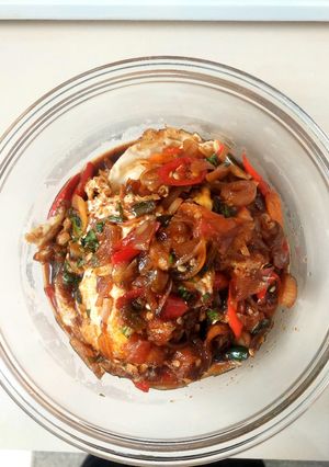 Foto resep Telor ceplok kecap pedas