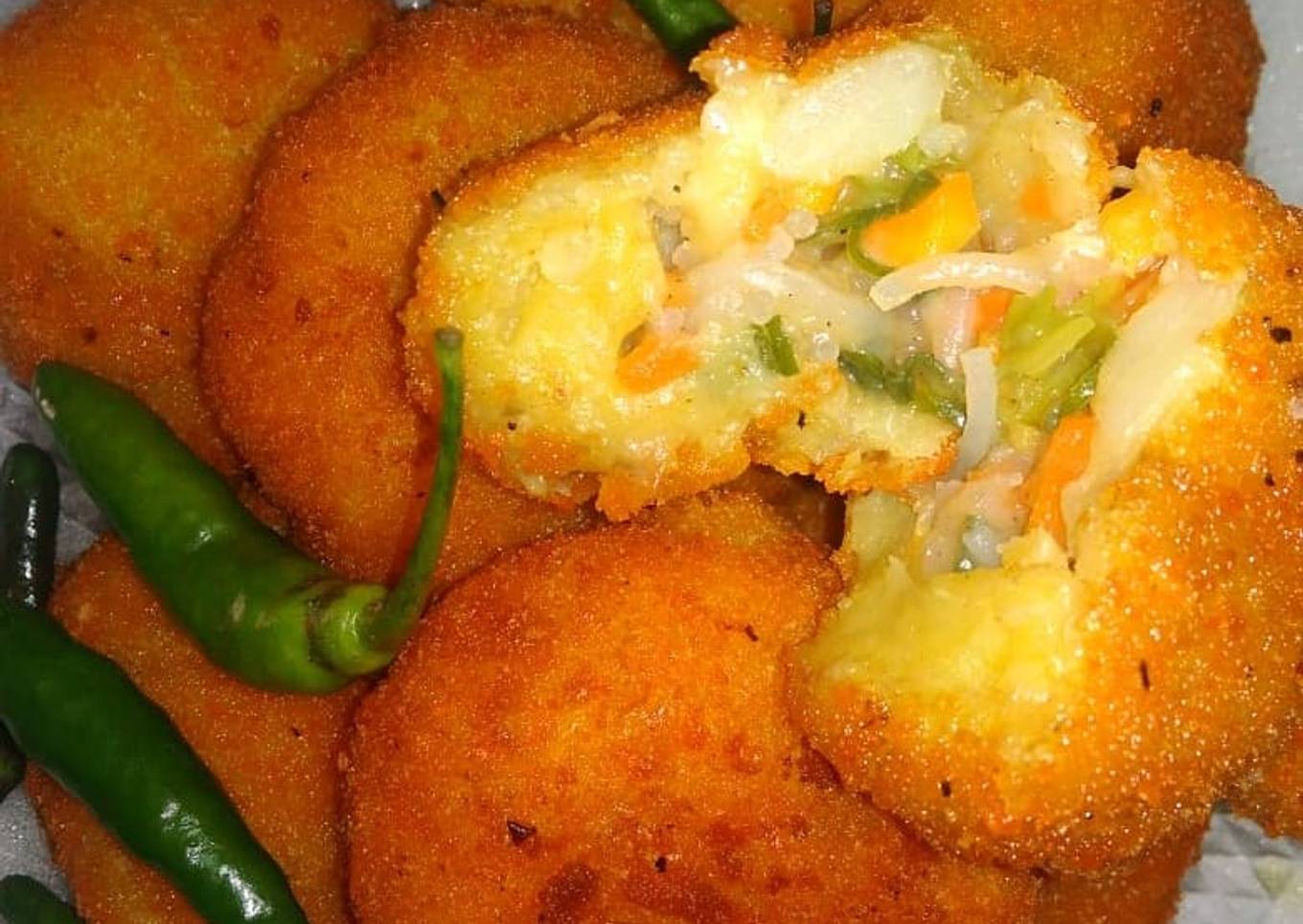 Kroket kentang isi bihun