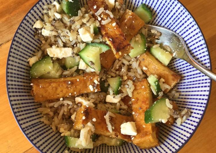 Recipe of Any-night-of-the-week Tofu rice bowl