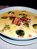 Sopa de coles de Bruselas