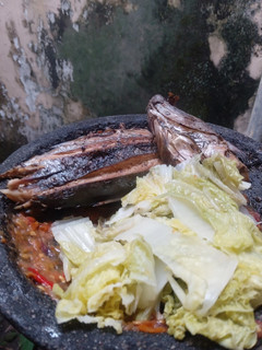 Foto resep Ikan asap sambel mentah