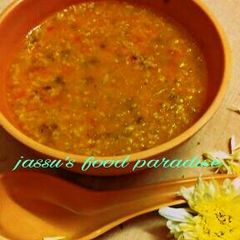A picture of Oats soup.