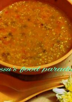 A picture of Oats soup.