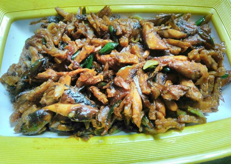Kering pindang Tempe pedas manis