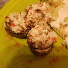 A picture of Stuffed mushrooms simple.