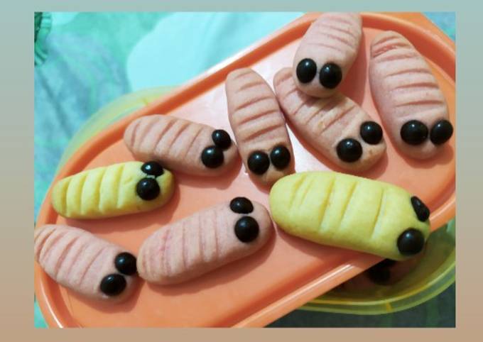 Caterpillar cookies