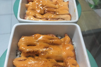 Resep Salmon mentai ala rumahan Kekinian