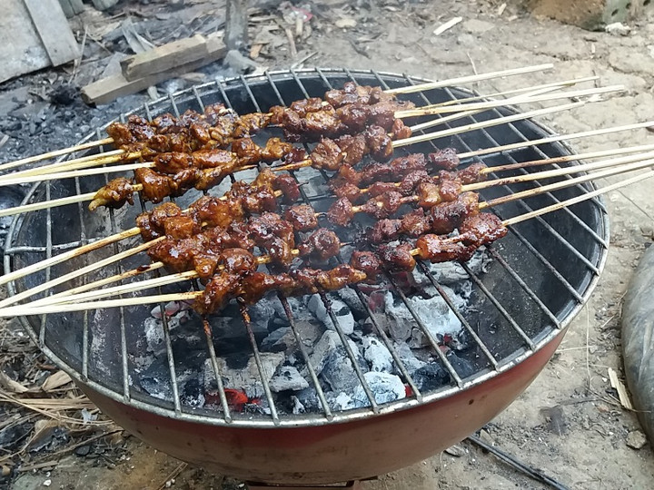 Ini dia! Bagaimana cara membuat Sate Daging Super Empuk😊 hidangan Hari Raya  istimewa