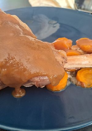 Une photo de Souris d'agneau sauce spéculoos