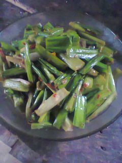 Foto resep Tumis pedas sayur genjer sederhana