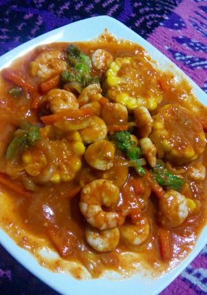 Foto resep Udang saus padang