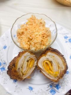 عکسی از دستور رول سوخاری مرغ و ژامبون