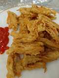 Jamur Enoki garing dan kriuk