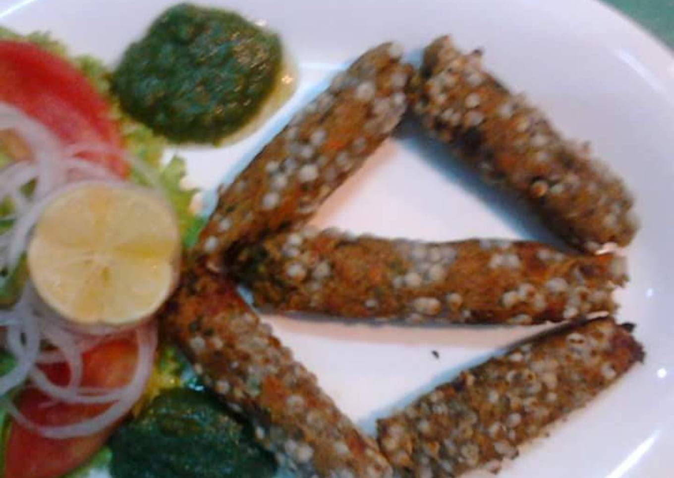 Vegetable motiya seek kebab
