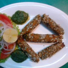 A picture of Vegetable motiya seek kebab.