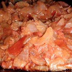 A picture of Tomato onion veg.