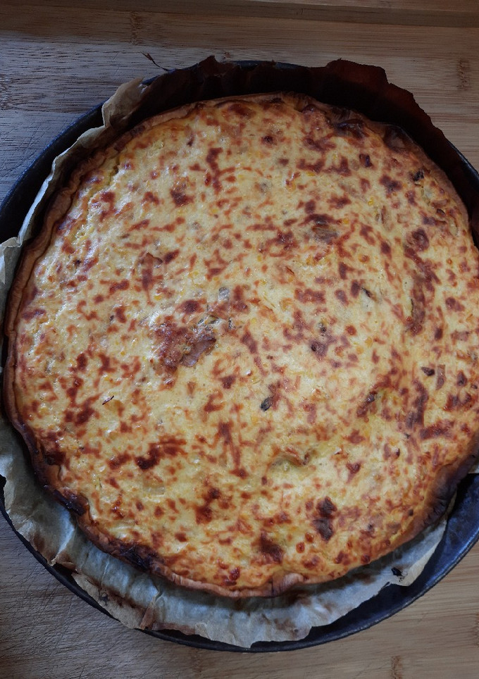 Una foto de Tarta de maíz y queso