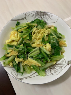 小白菜 炒蛋 的食譜成品照片