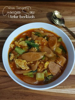 Foto resep Gongso sosis telur berkuah