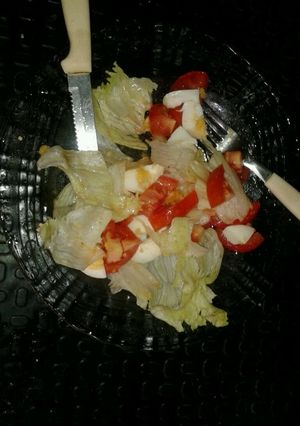 Una foto de Ensalada con huevo