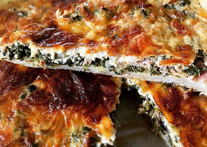 Recette Savoureux Quiche épinard thon