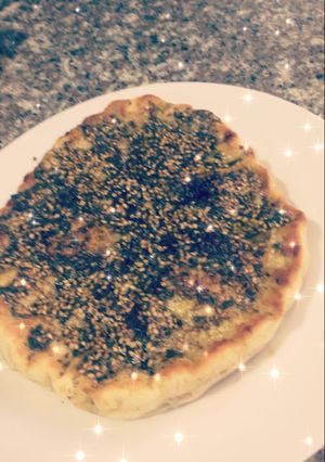 صورة لوصفة مناقيش زعتر وزيت