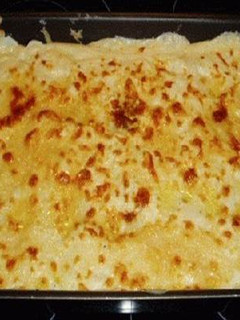 Una foto de Espaguetti a la crema con tocino