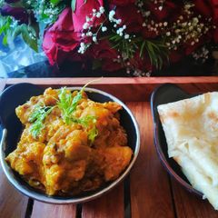 A picture of Cauliflower and potato sabzi.