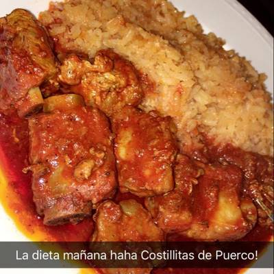 Costillitas de Puerco en Salsa Roja (spare ribs in red sauce) Recipe by  Rosa De Santiago Duenas - Cookpad