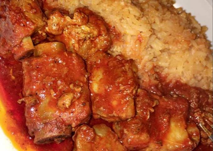 Costillitas de Puerco en Salsa Roja (spare ribs in red sauce) Recipe by  Rosa De Santiago Duenas - Cookpad