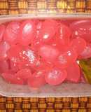 Manisan kolang kaling sirup marjan tanpa gula